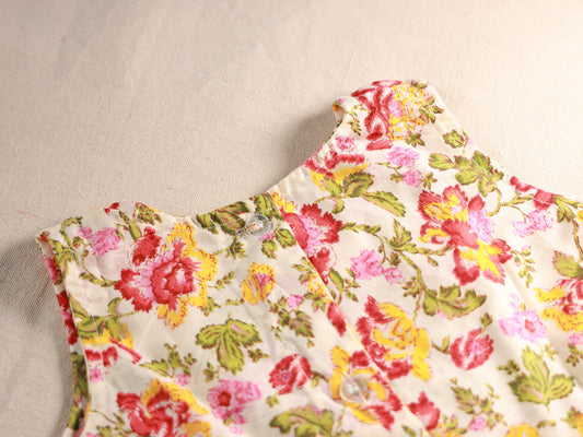 Floral White Base Summer Frock