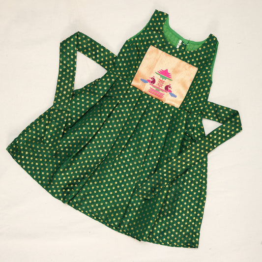 Chanderi Green Paithani