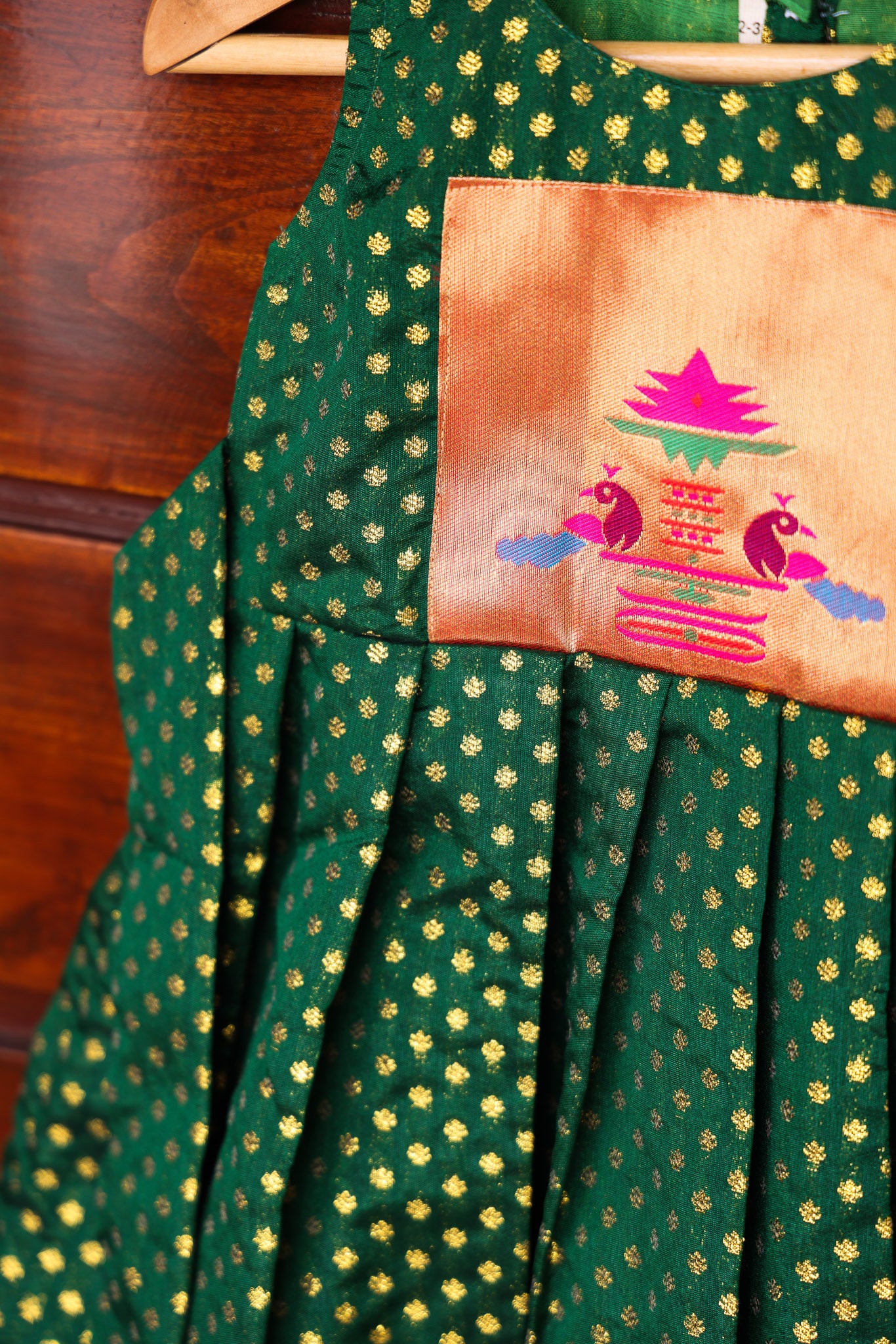 Chanderi Green Paithani