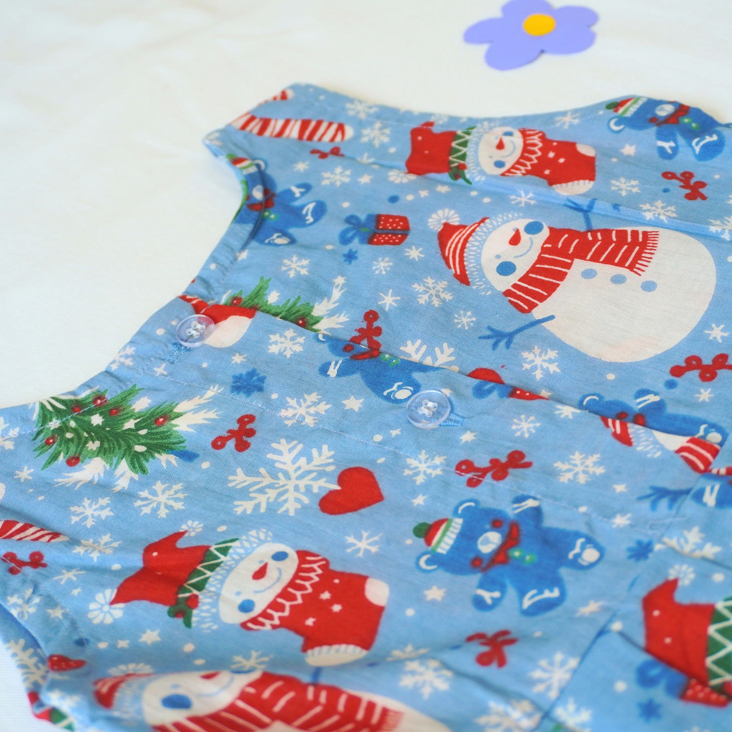 Showman Christmas Print Cotton Frock