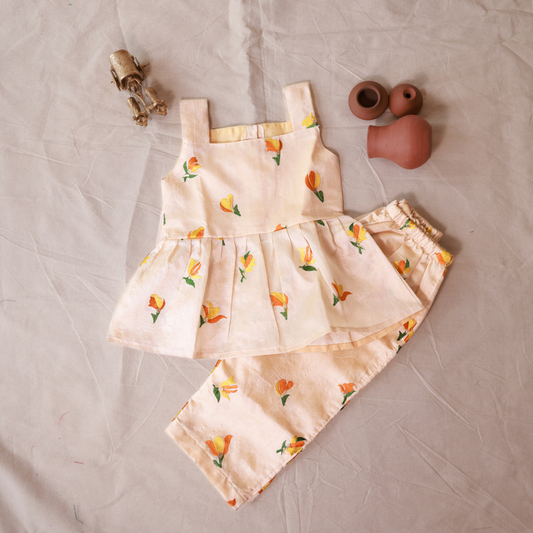 Off-white Floral Co-ord Set