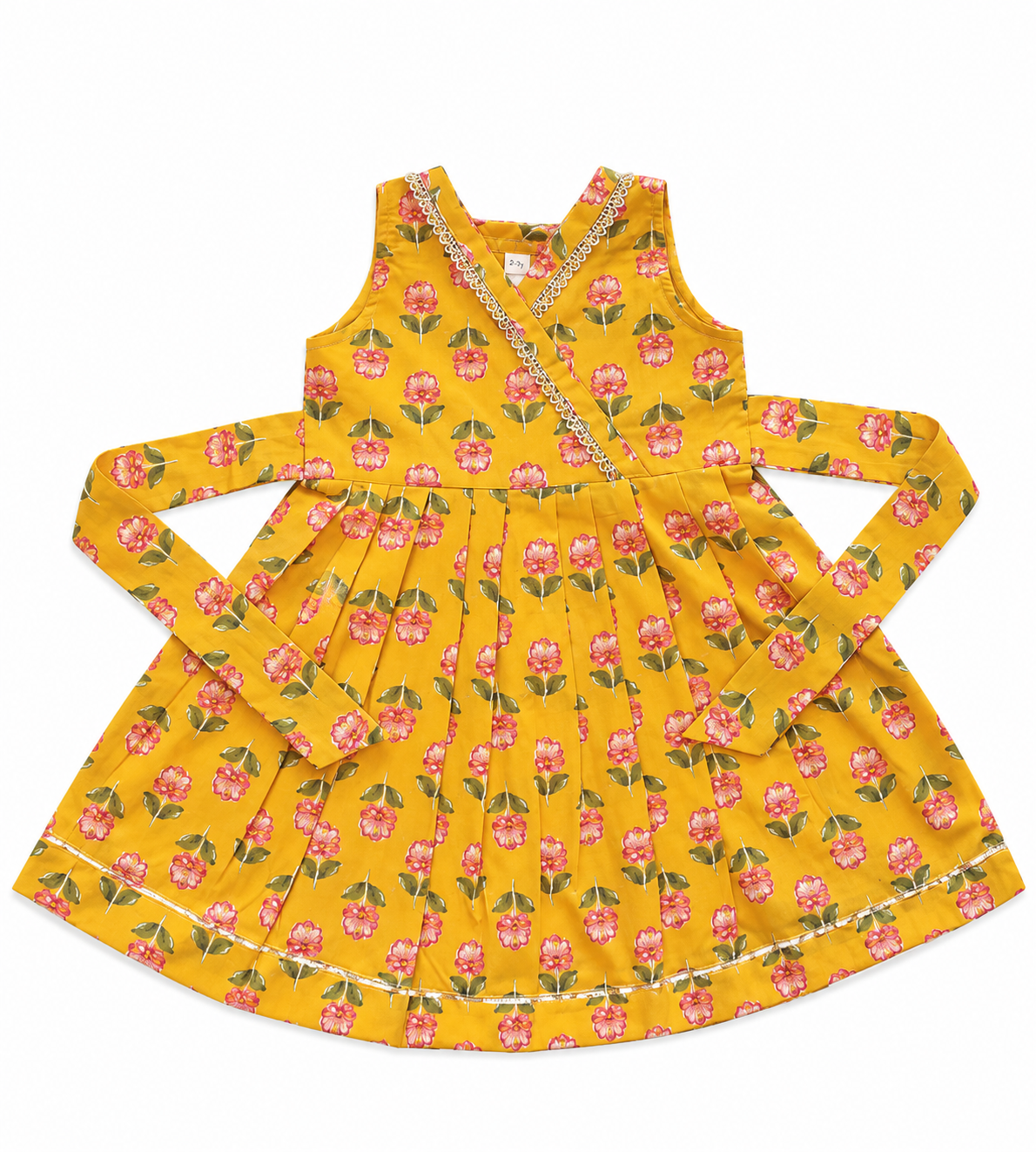 Mango Yellow Floral Cotton Frock