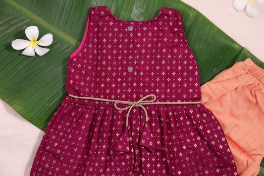 Wine Pastel Peach Co-ord Set