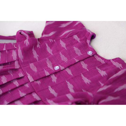 Purple Ikat Frock