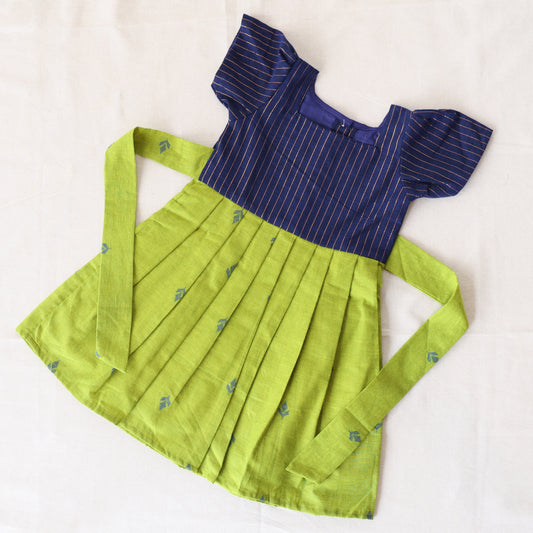 Blue-Green Cotton Frock