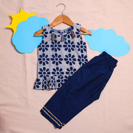 Indigo co- ord set cotton
