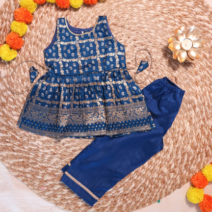 Blueish Border Co-ord Set