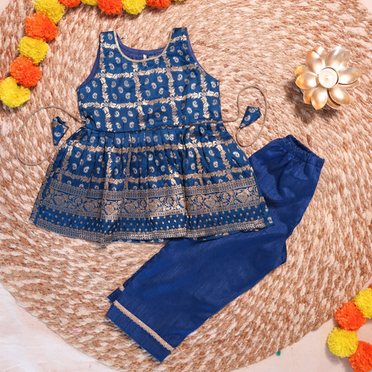 Blueish Border Co-ord Set
