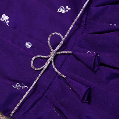 Purple Co-ord Set with Silver Border