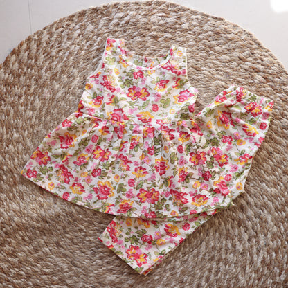 Floral Off-white Co-ord Set