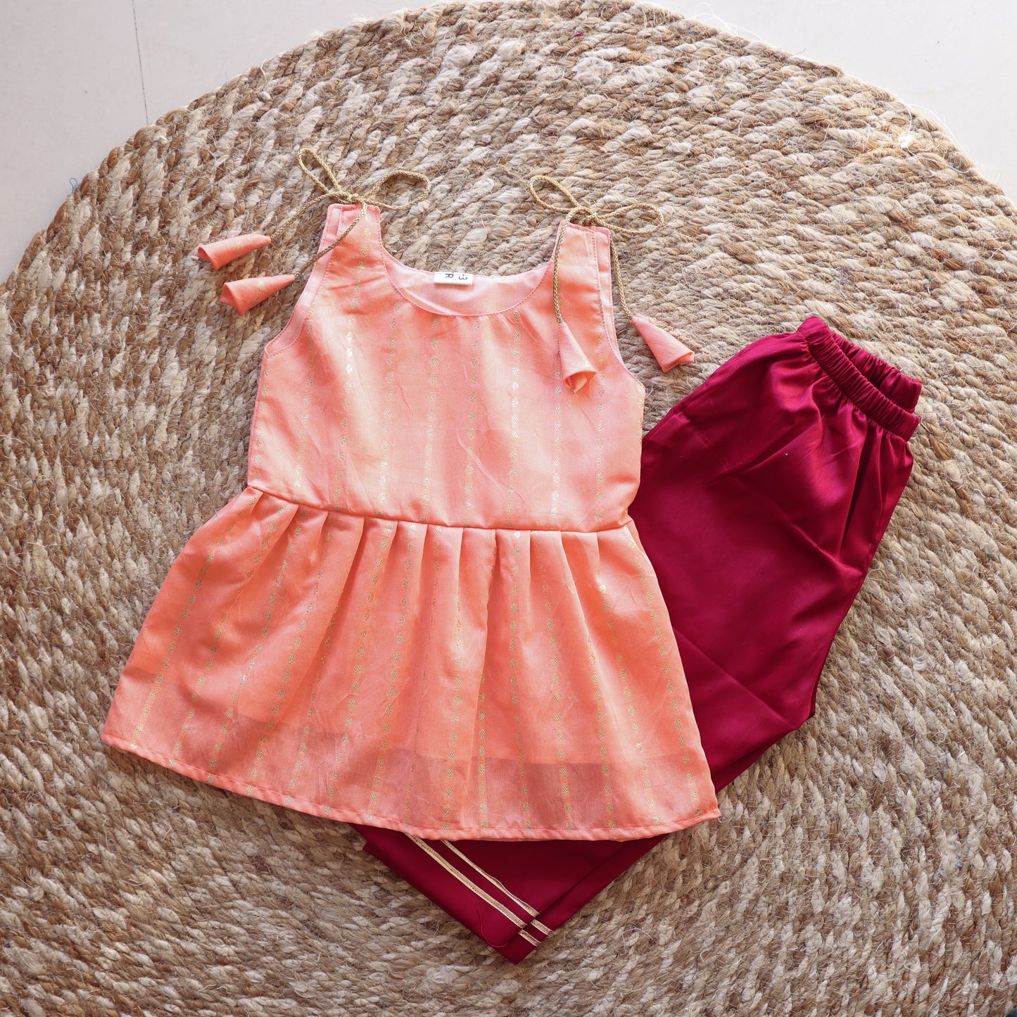 Peach Color Co-ord Set