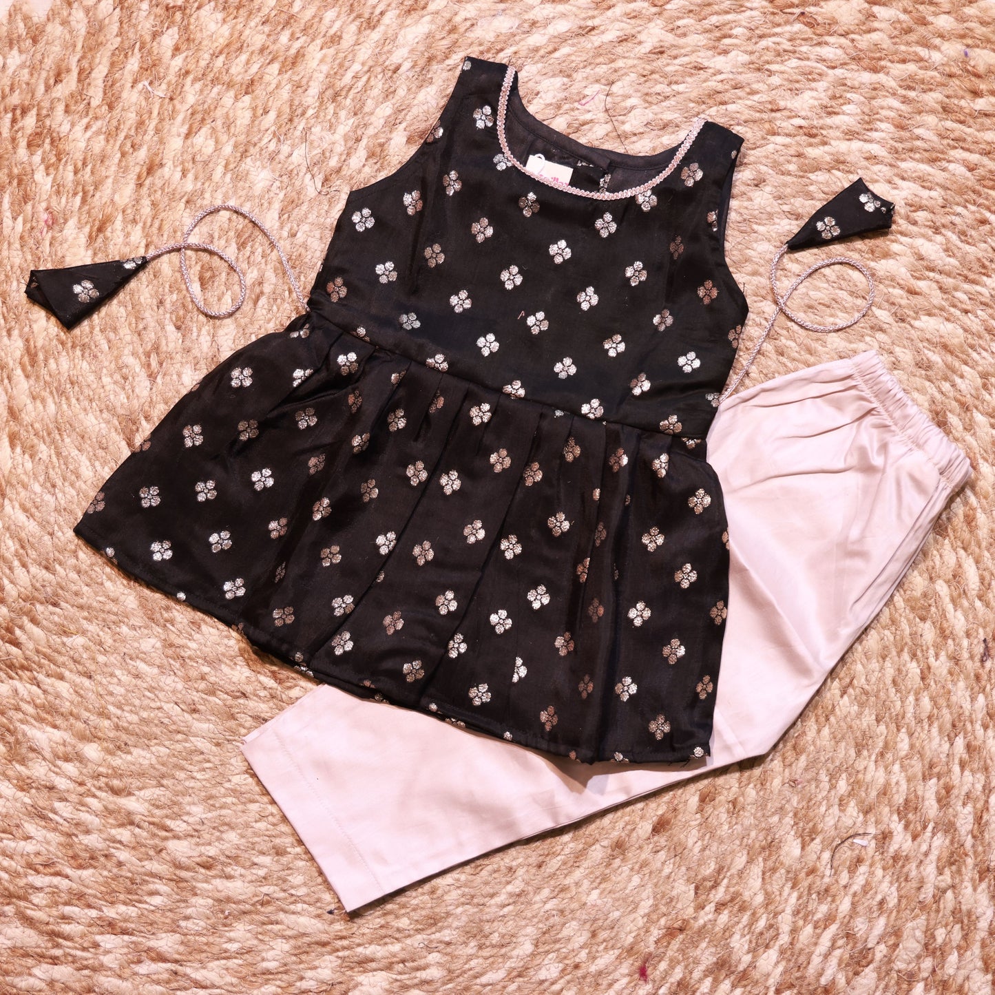 Black Silk Co-Ord Set