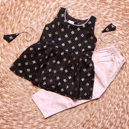 Black Silk Co-Ord Set