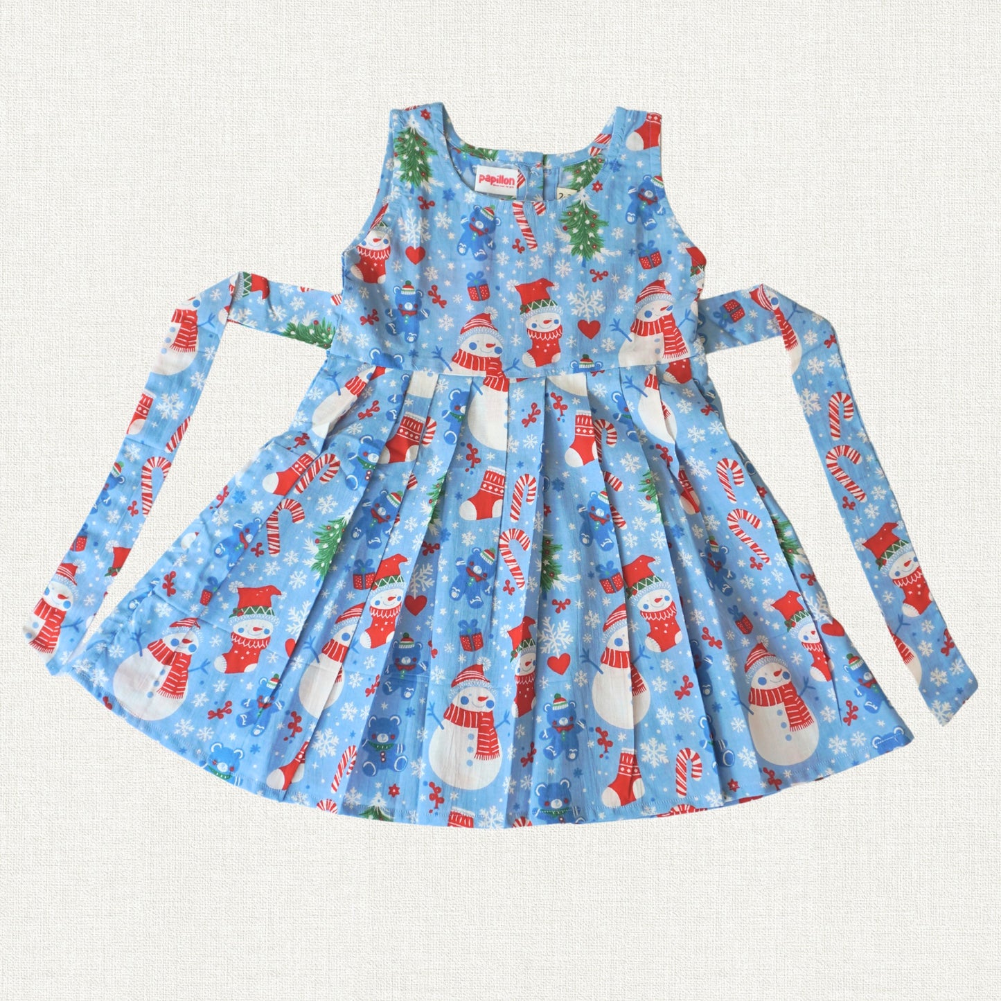 Showman Christmas Print Cotton Frock