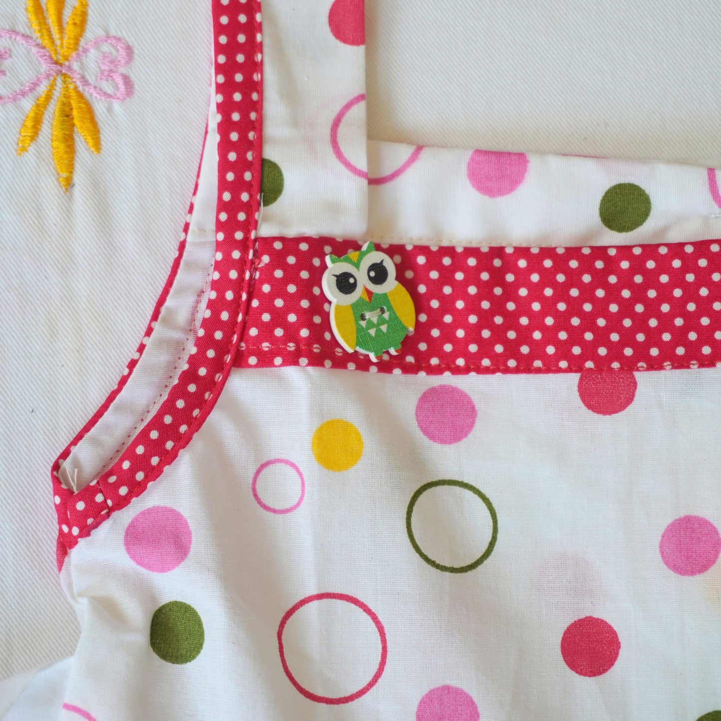 White Polka Dot Cotton Frock