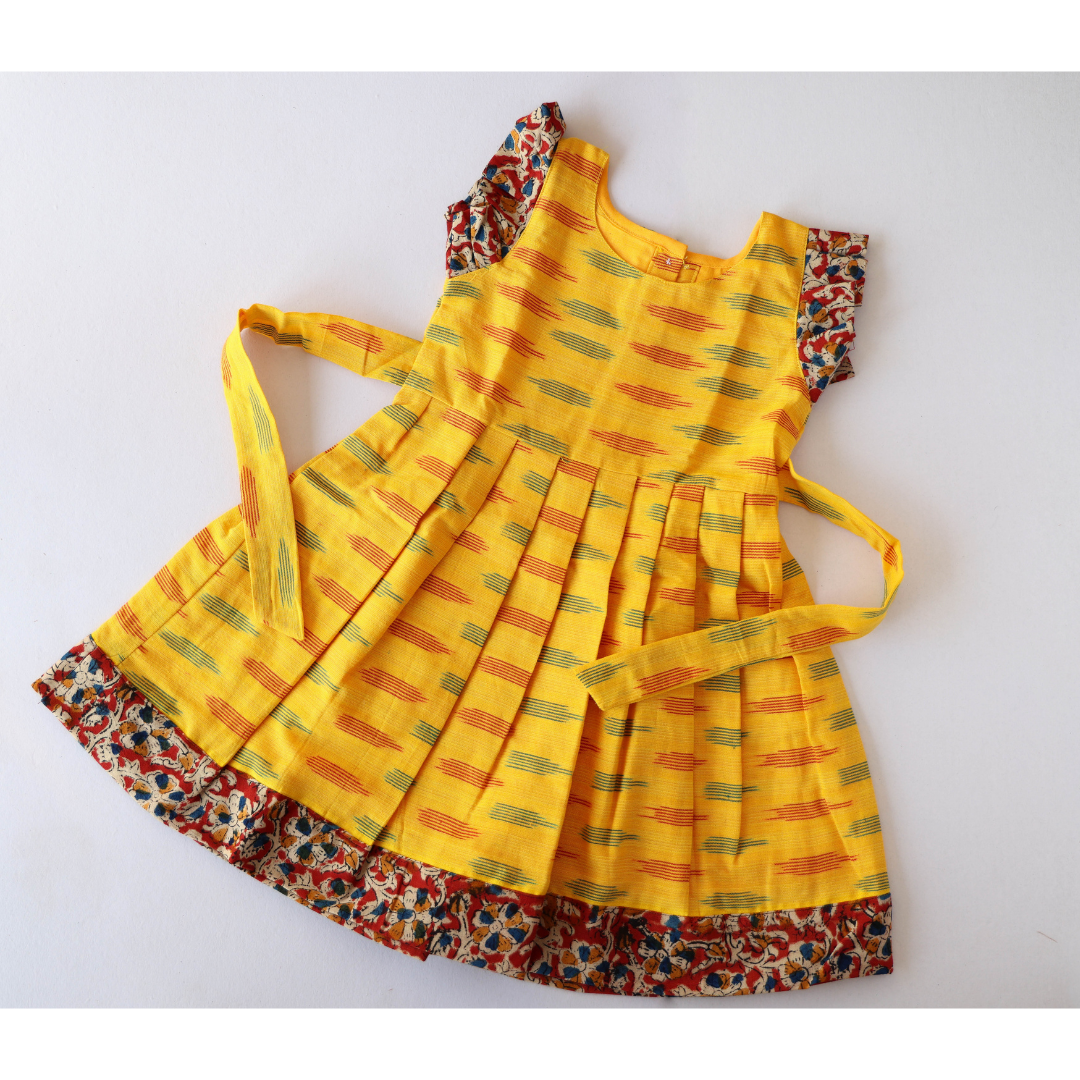 Yellow Ikat Frock