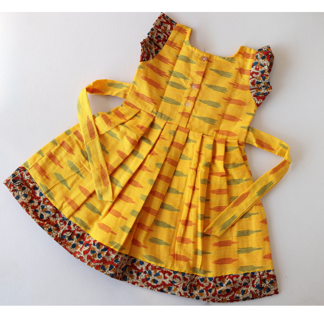 Yellow Ikat Frock