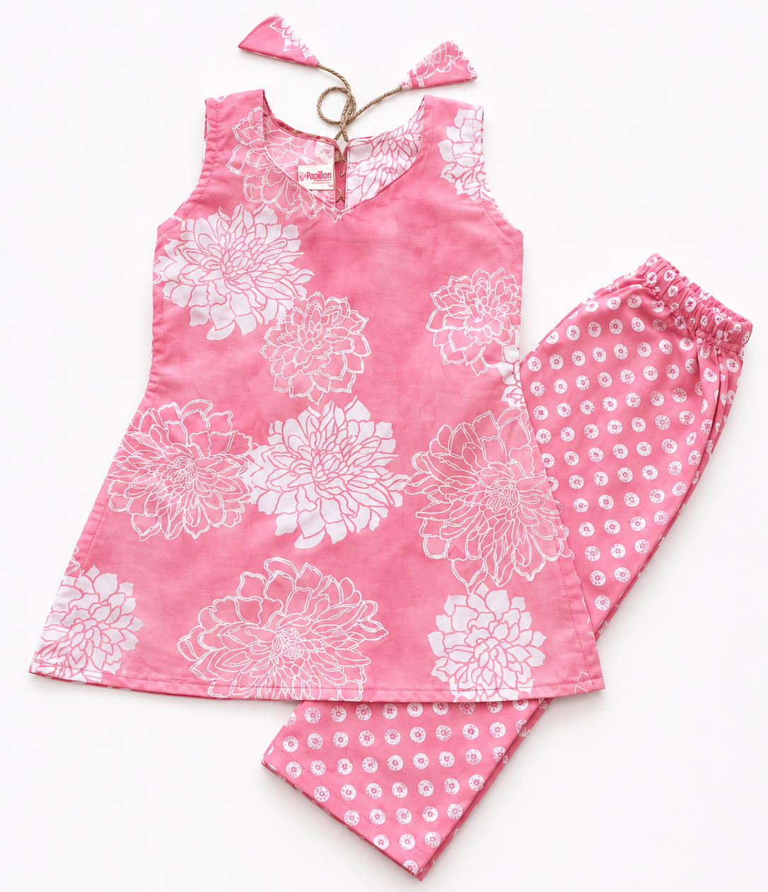 Onion Sleeveless Kurti Set