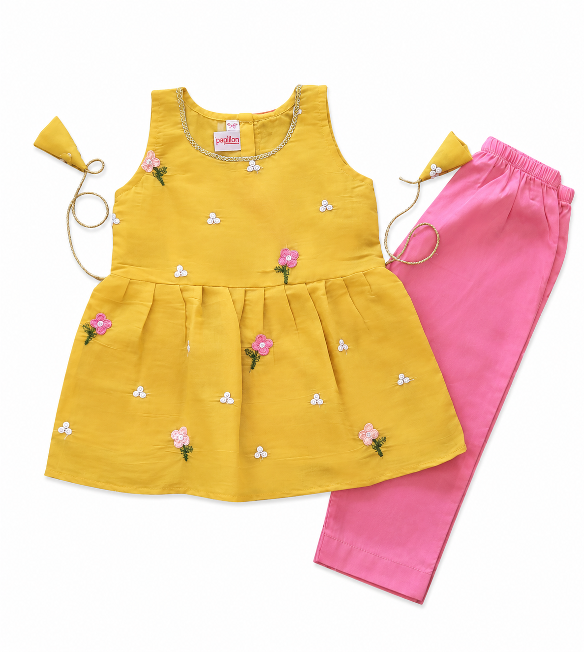 Mul Chanderi Sleeveless Co-ord Set